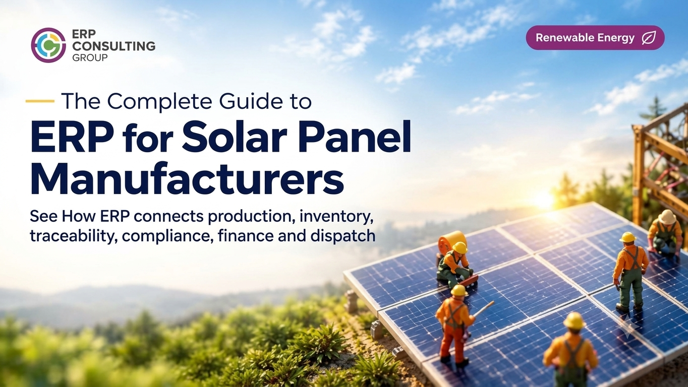 The Complete Guide to ERP for Solar Panel Manufacturers