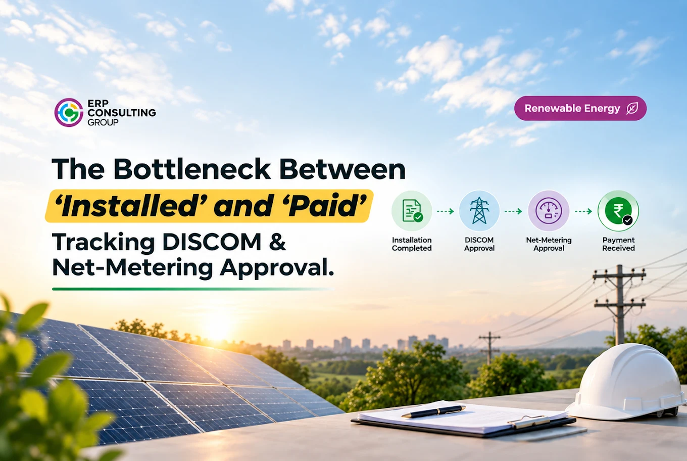The Bottleneck Between "Installed" and "Paid": Tracking DISCOM & Net-Metering Approval