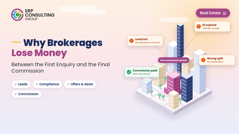 Why Real Estate Brokerages Lose Money Between the First Enquiry and the Final Commission