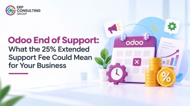 Odoo End of Support: What the 25% Extended Support Fee Could Mean for Your Business