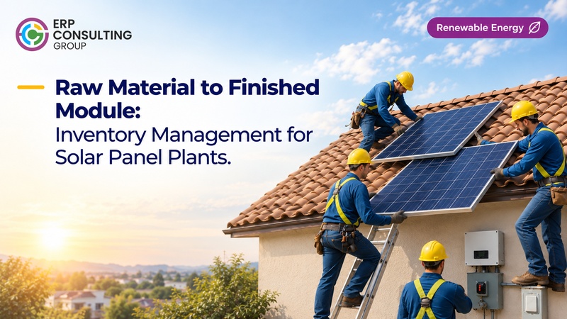 Raw Material to Finished Module: Inventory Management for Solar Panel Plants